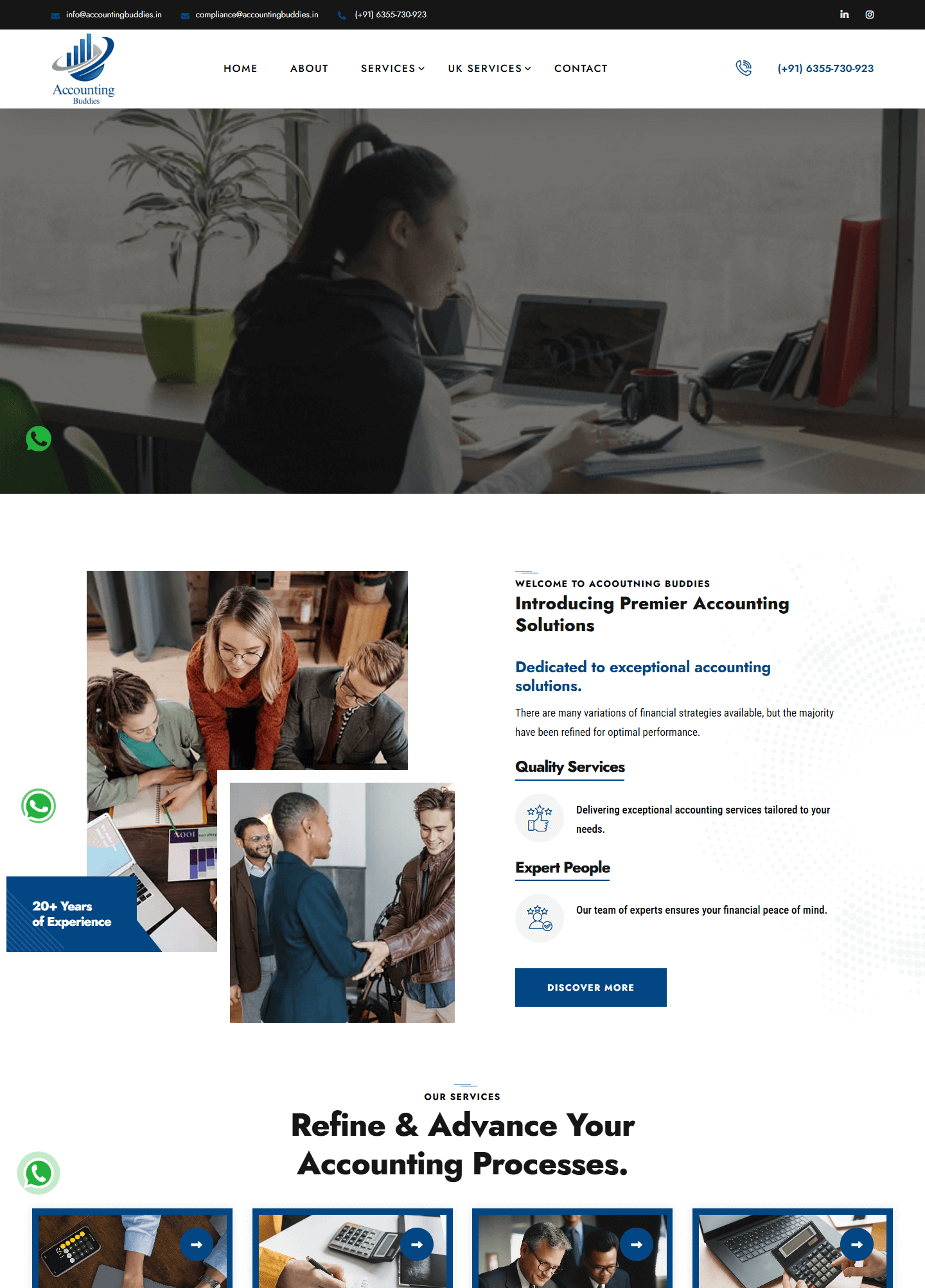 Accounting Buddies website Work