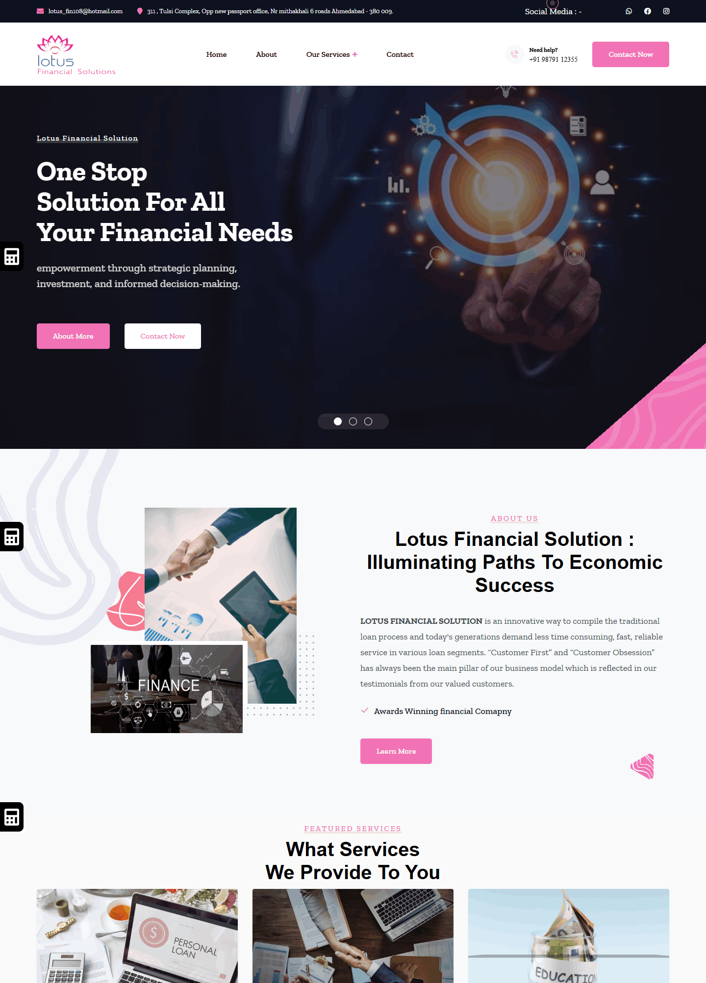 Ahmedabad Loan Website Work