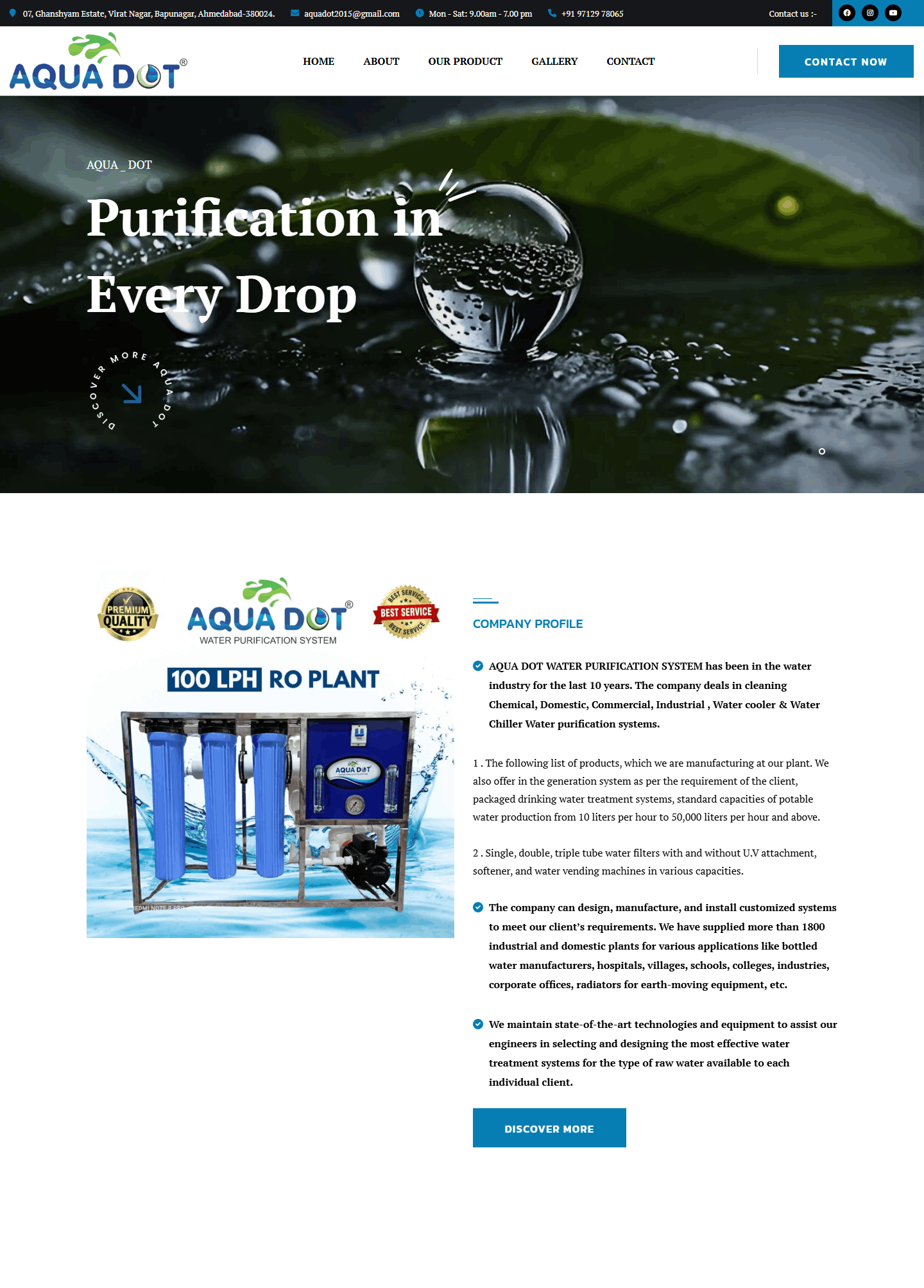 aquadot website work