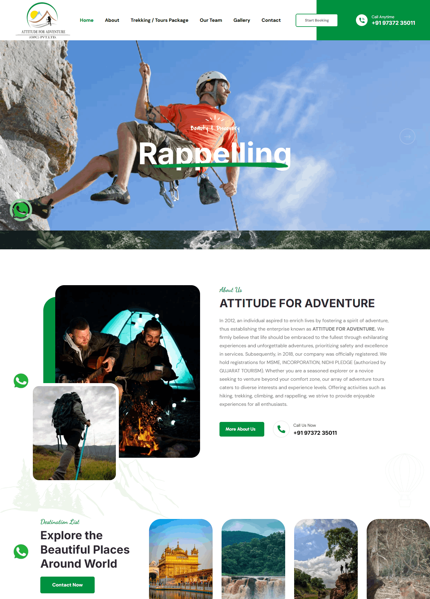Attitude for adventure Website Work