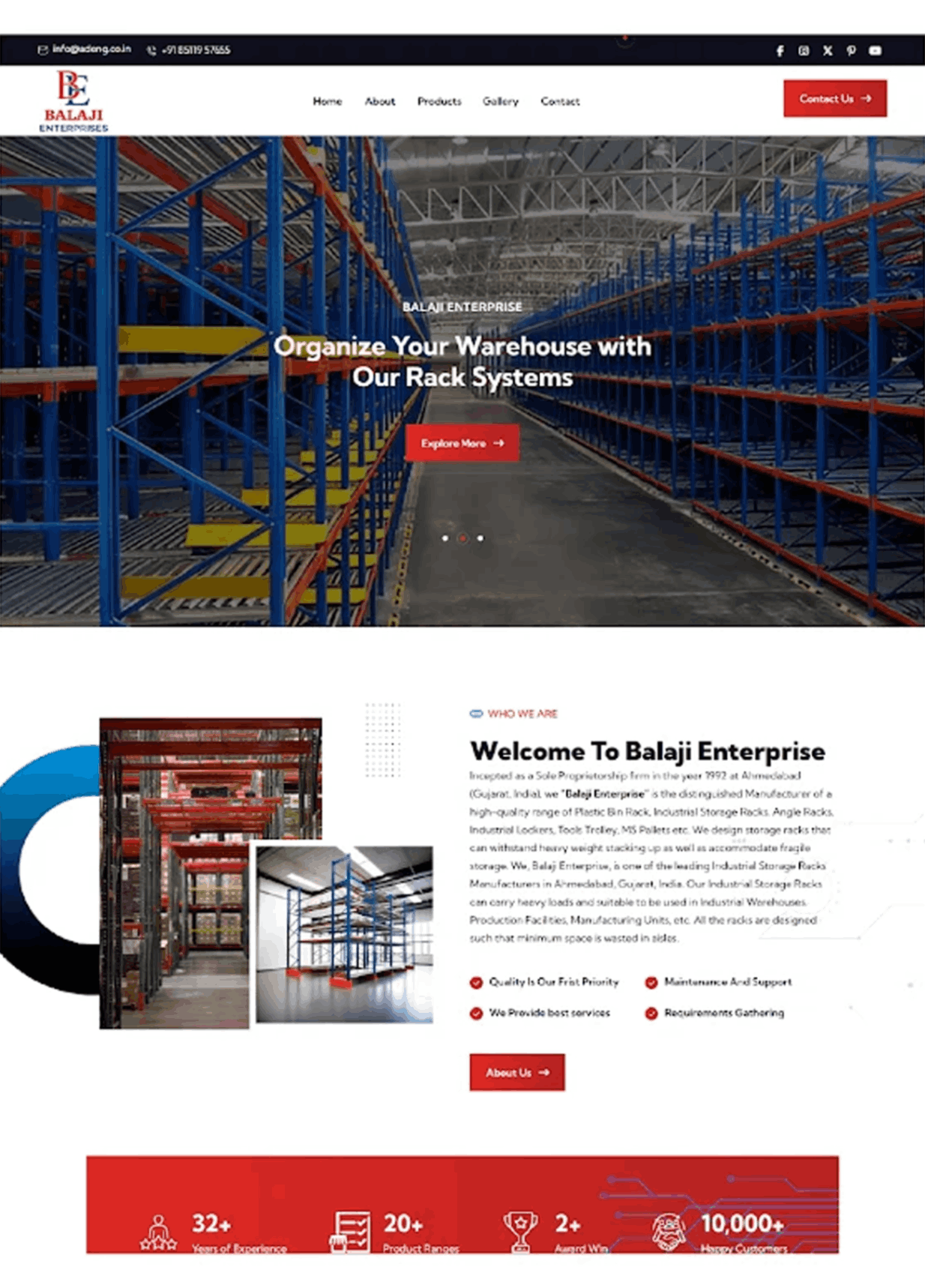 Balaji engineering website work