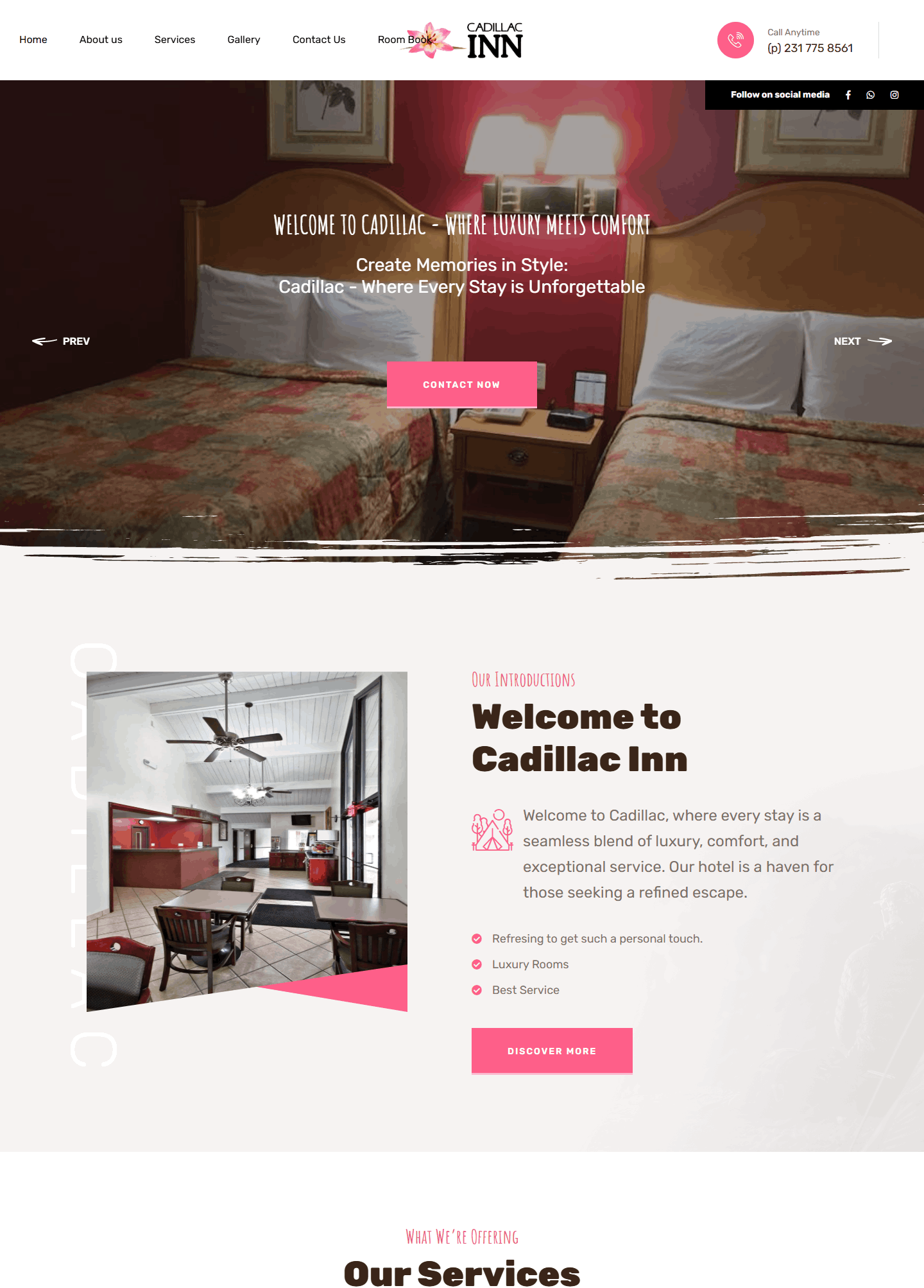 Cadillacinn website work