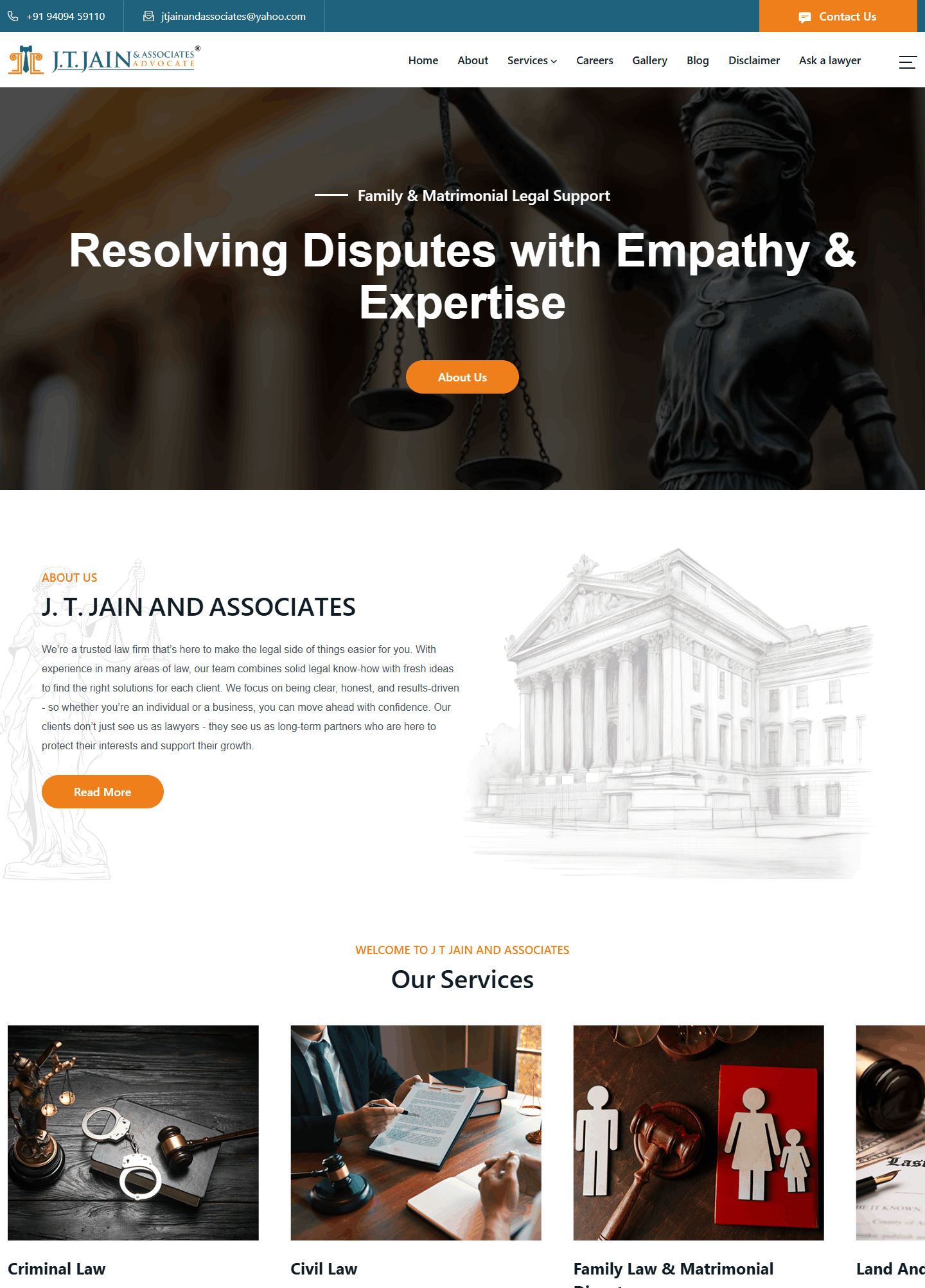 jtjai nandassociates website work