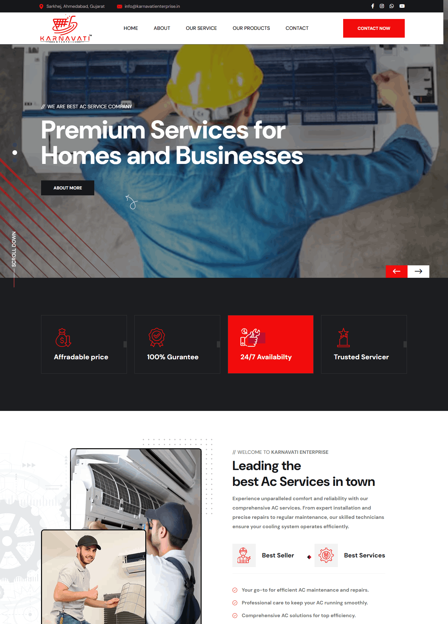 Karnavati Enterprise Website Work