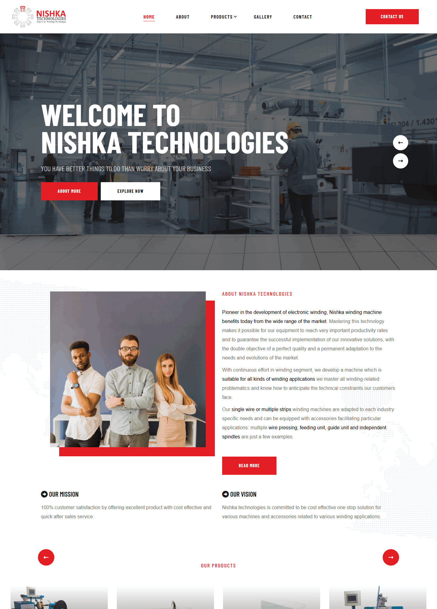 niskha technologies website work