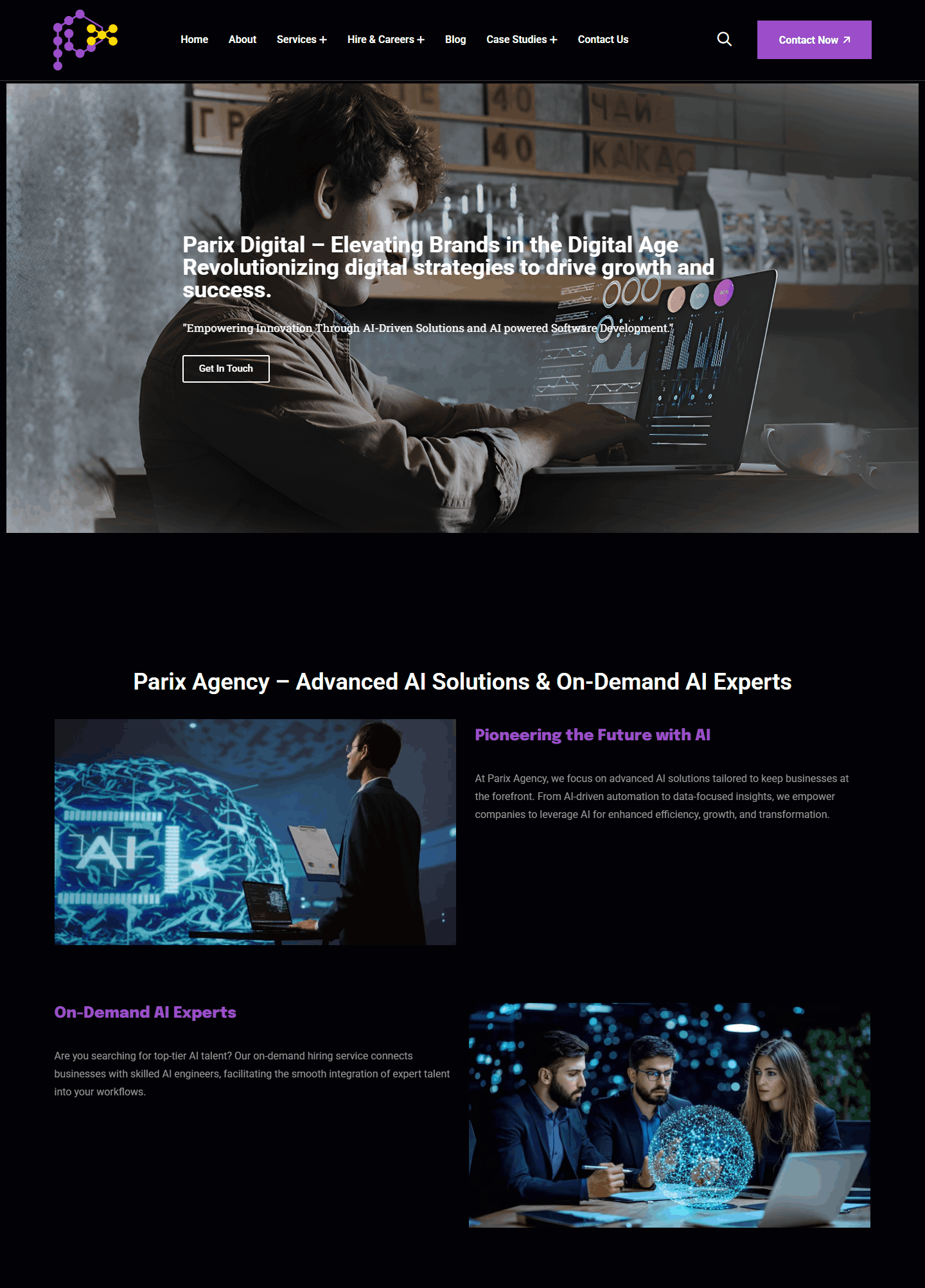 parix digital website work