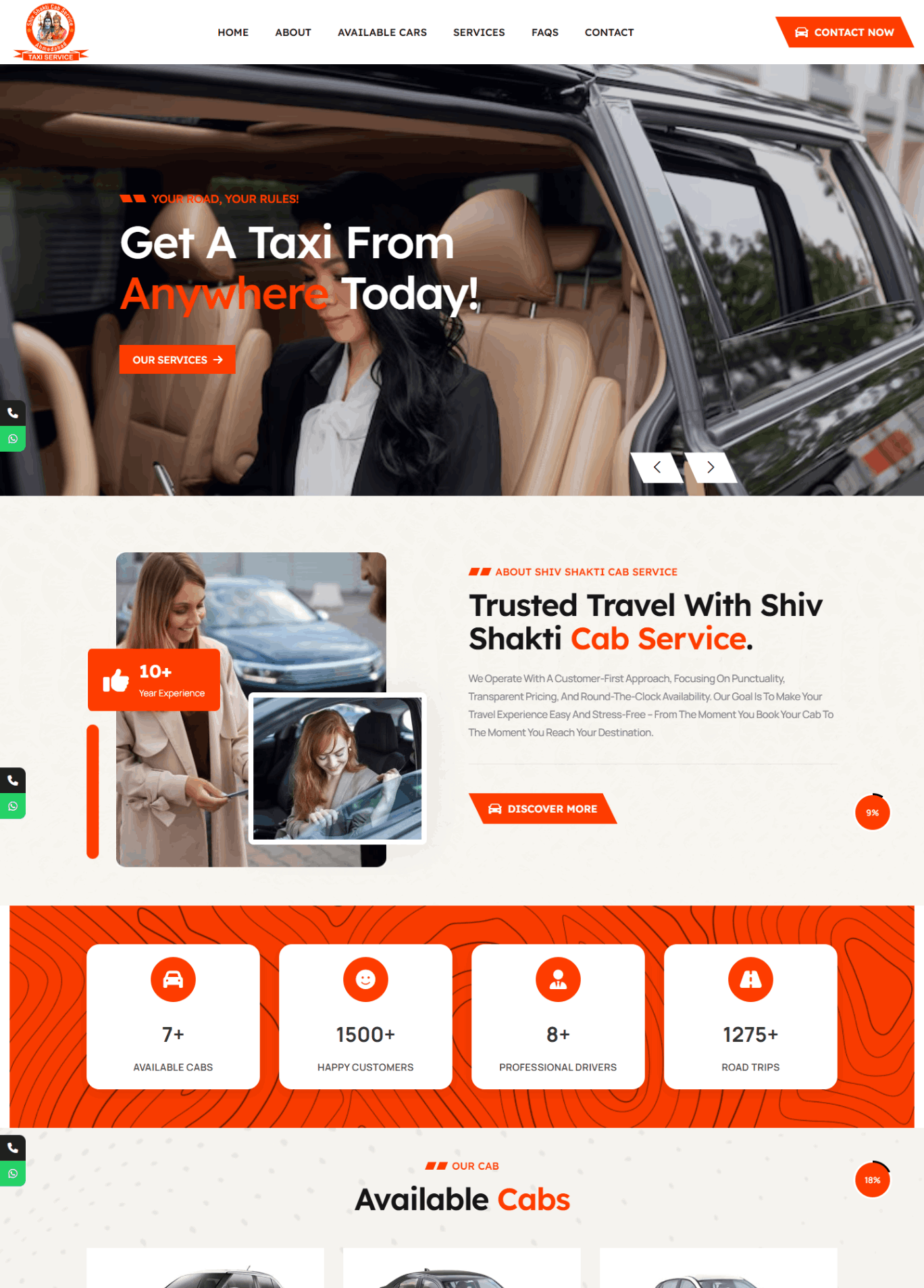 Shivshakti cab Website Work